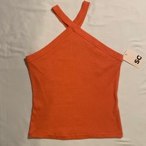 SO Orange Halter Top